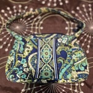 Floral Blue and Green Women's Bag